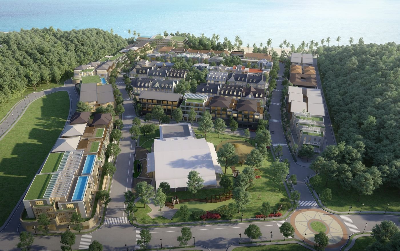 Render of the Boutique Hotel District