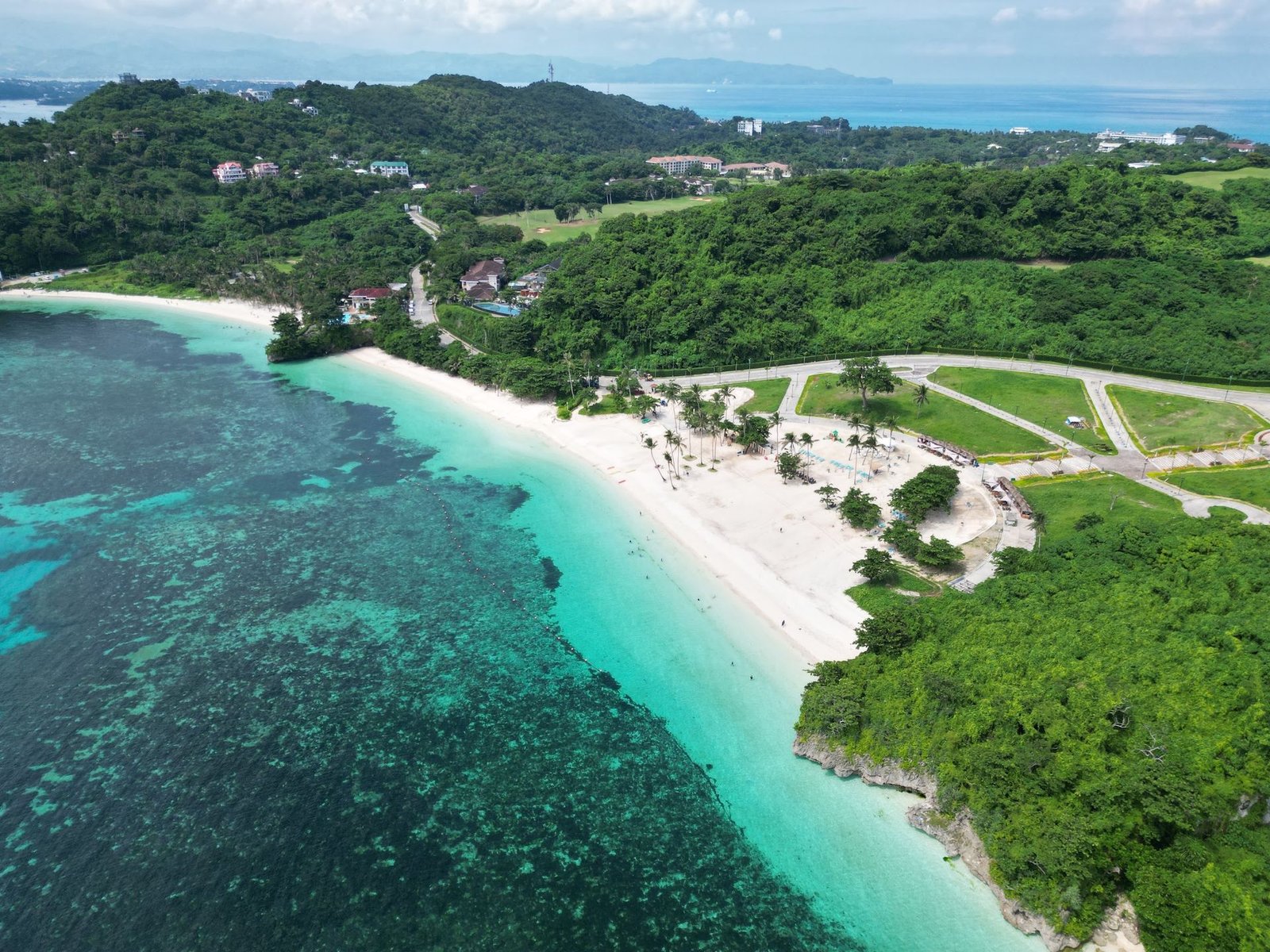 Aerial of the Cove 2 shoreline and reef
