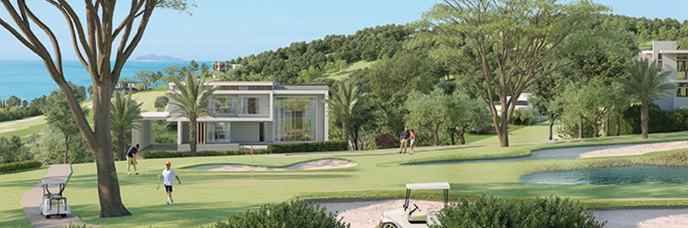 Render of homes along the Lialto golf course