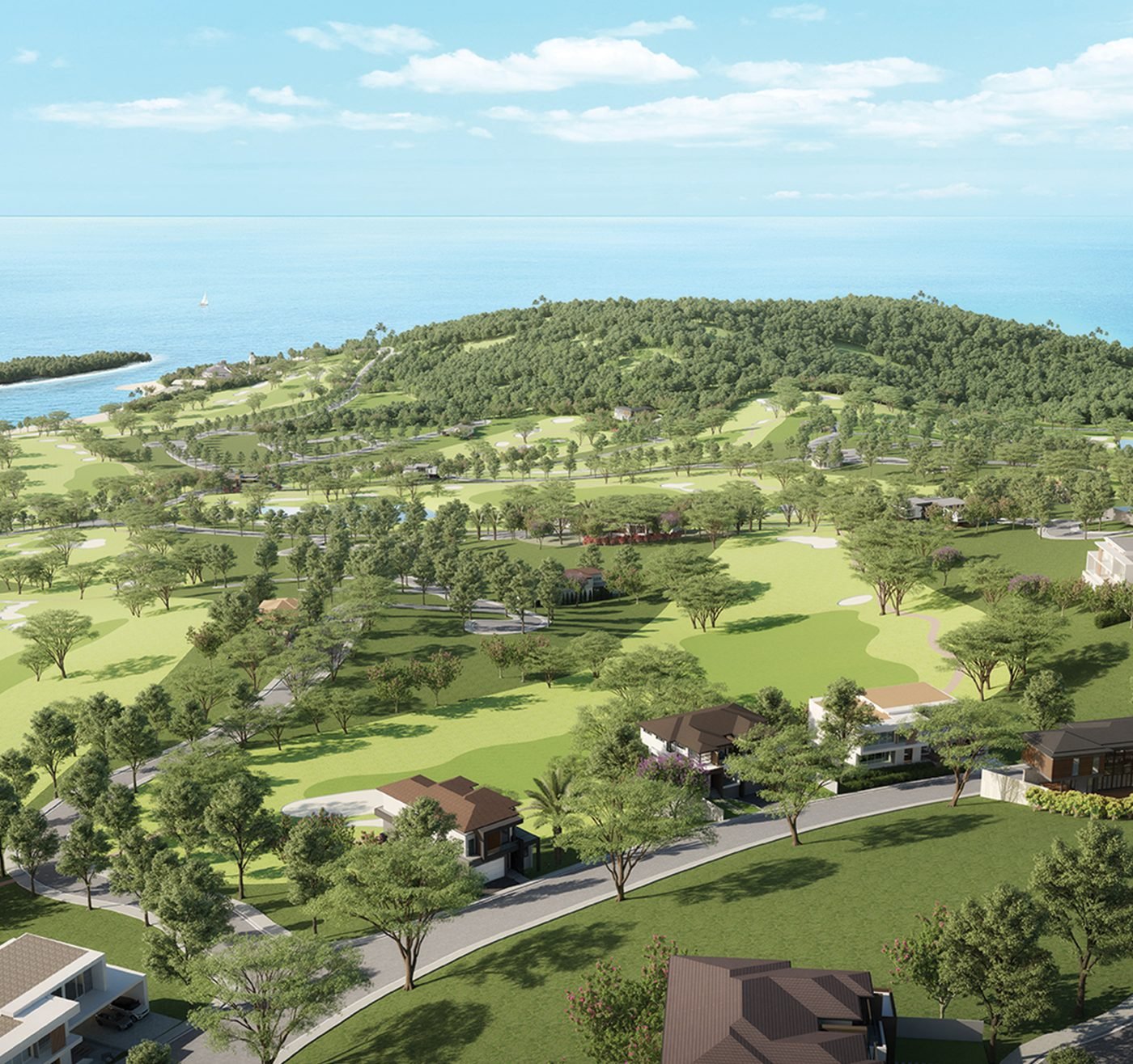Render of the Lialto golf course